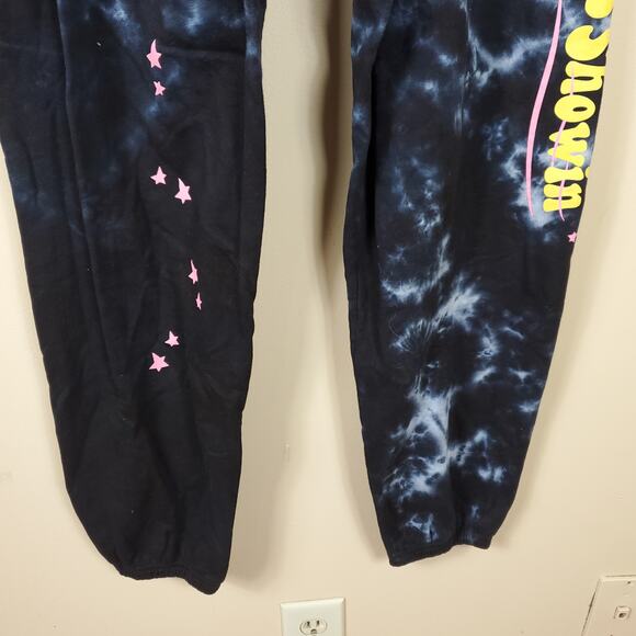 By Samii Ryan Black Tie-dye 'Your Star Sign is Showing" Jogger Sweatpants XXL - Picture 3 of 7